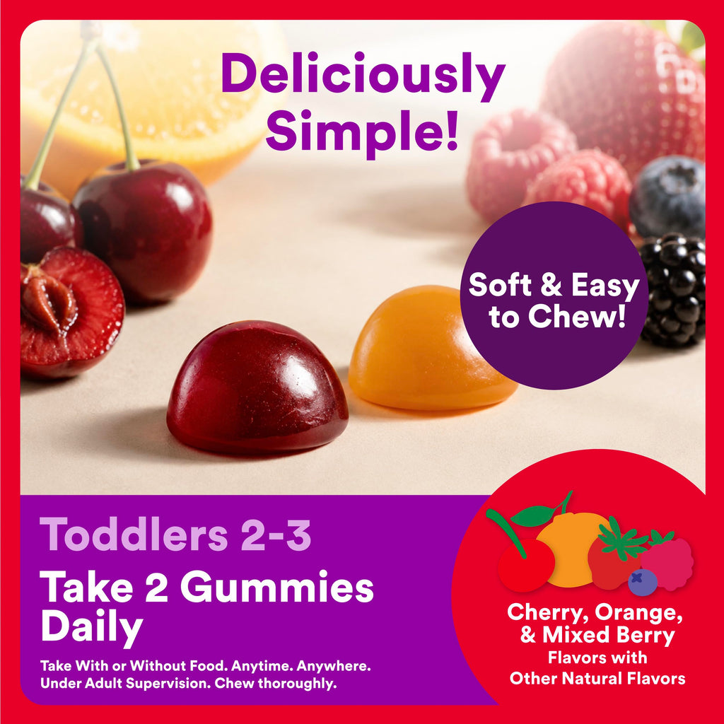 SmartyPants Organic Toddler Multivitamin Gummies | Gluten Free

