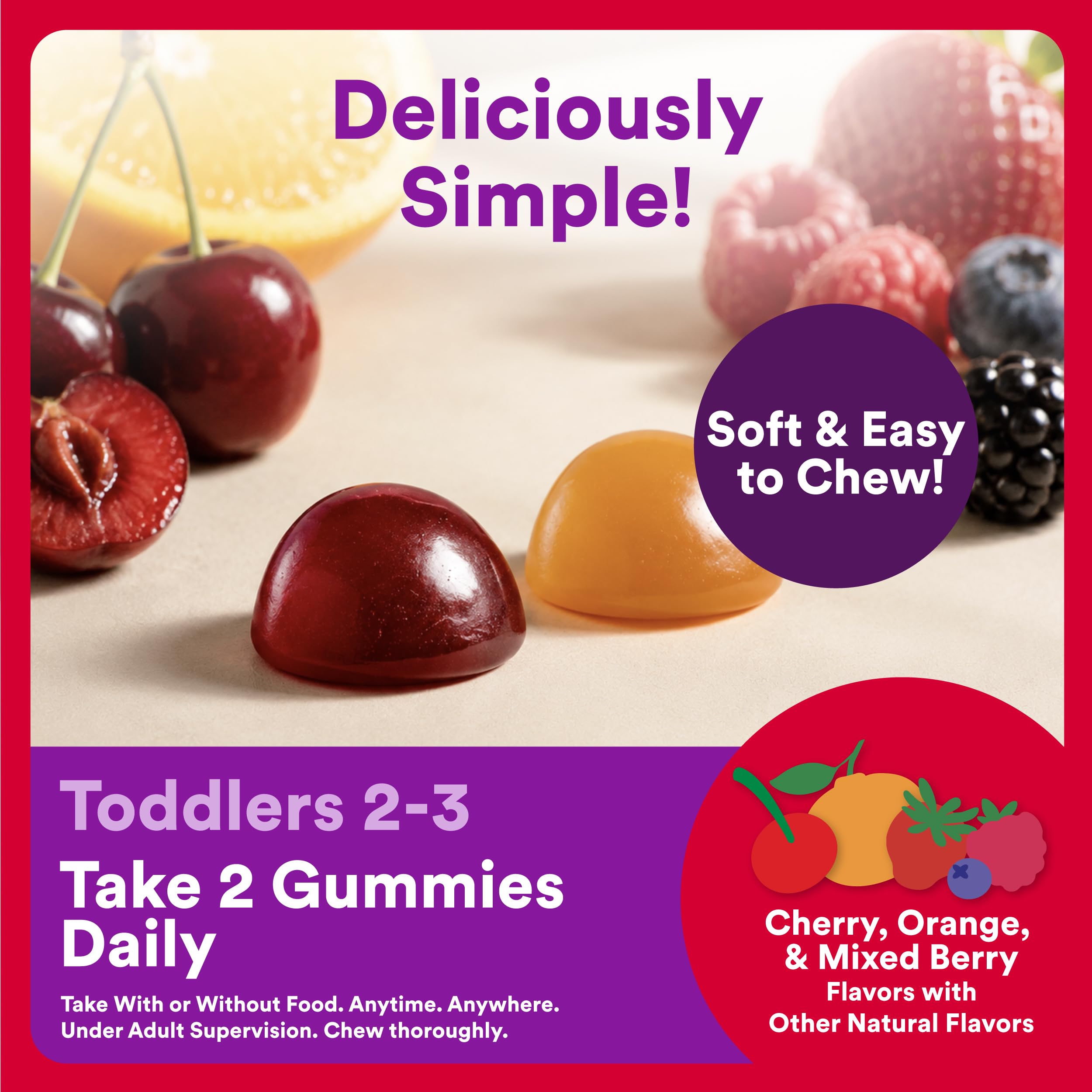 SmartyPants Organic Toddler Multivitamin Gummies | Gluten Free

