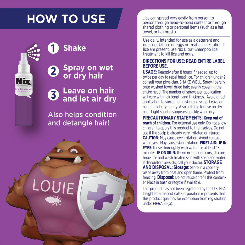 Nix Ultra Lice Treatment & Prevention Kit - Shampoo, Comb

