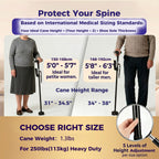 TIRAROME 3-in-1 Folding Walking Cane with Alarm

