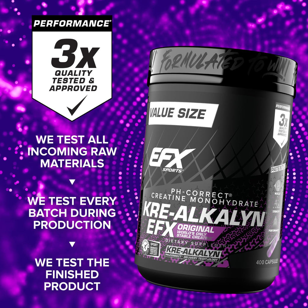 EFX Kre-Alkalyn Creatine Monohydrate Supplement

