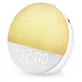 Geuuap Sunrise Alarm Clock with Sleep Sounds, Bluetooth Speaker, Dimmable Light
