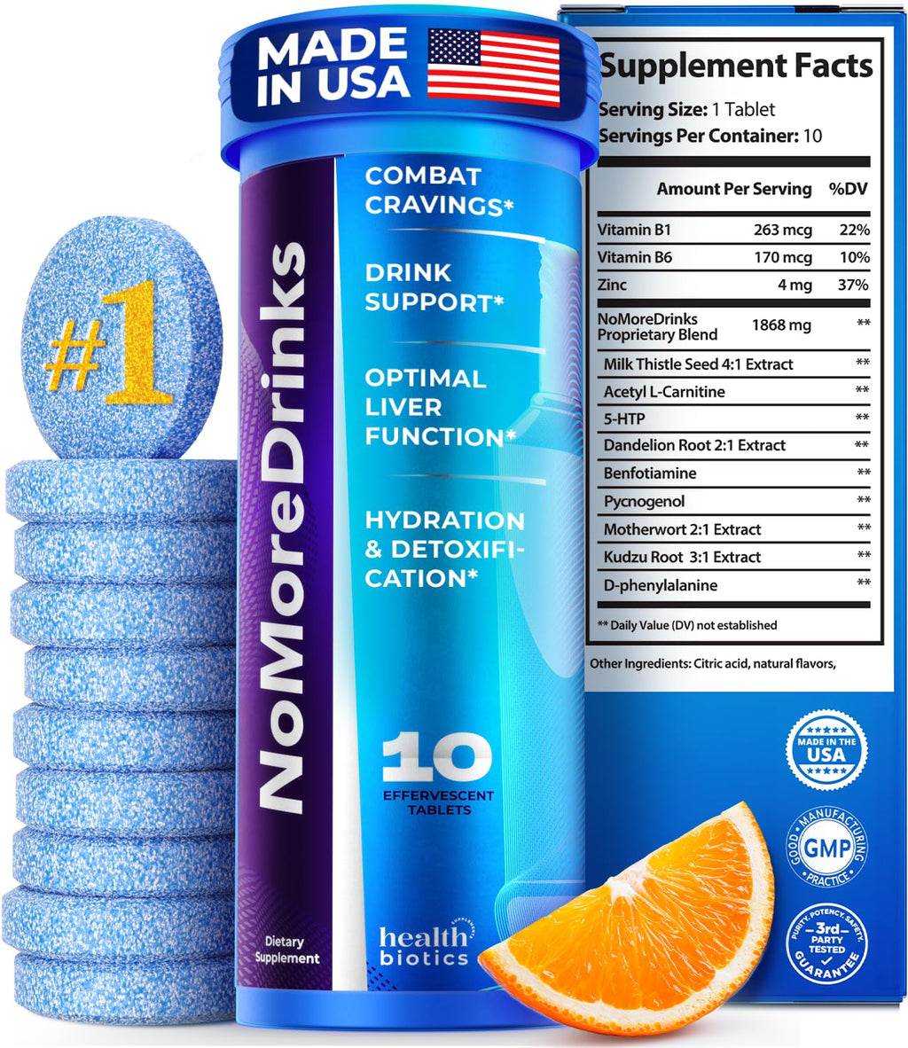 NoMoreDrinks Alcohol Craving Supplement – Liver Detox

