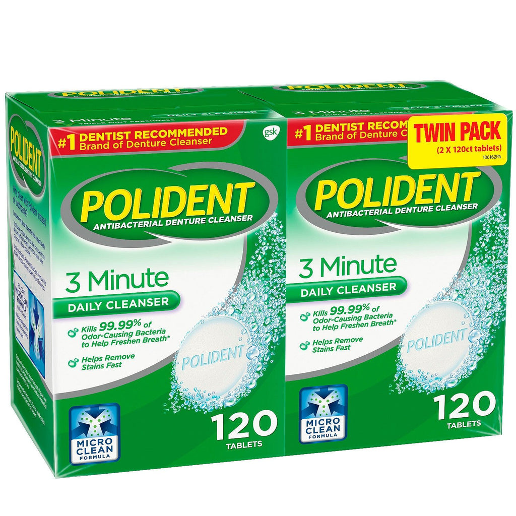 Polident Antibacterial Denture Cleanser | Gentle Formula

