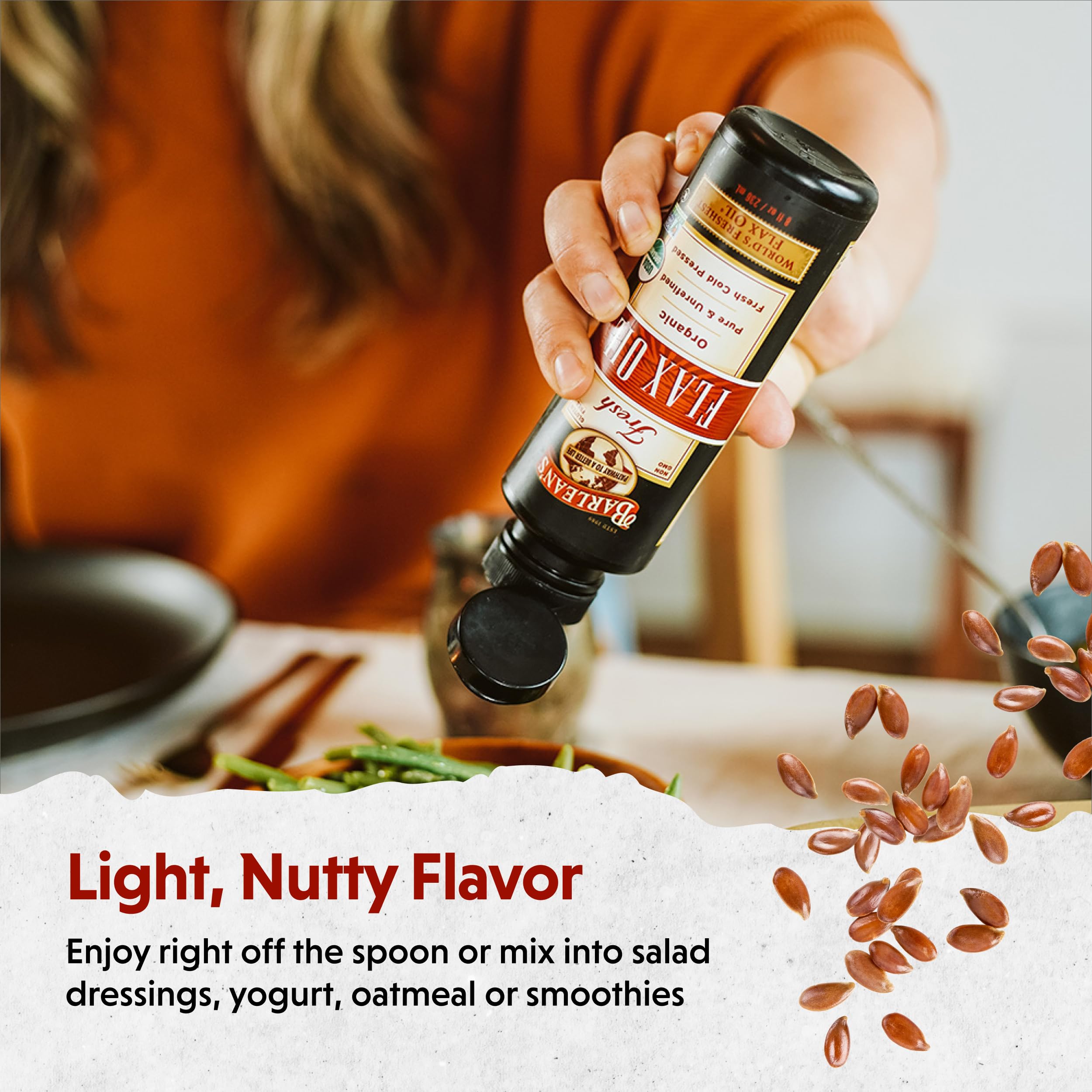 Barlean's Organic Flaxseed Oil - Cold-Pressed Omega-3

