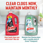 Drano Max Gel Drain Clog Remover & Cleaner | Fast-Acting

