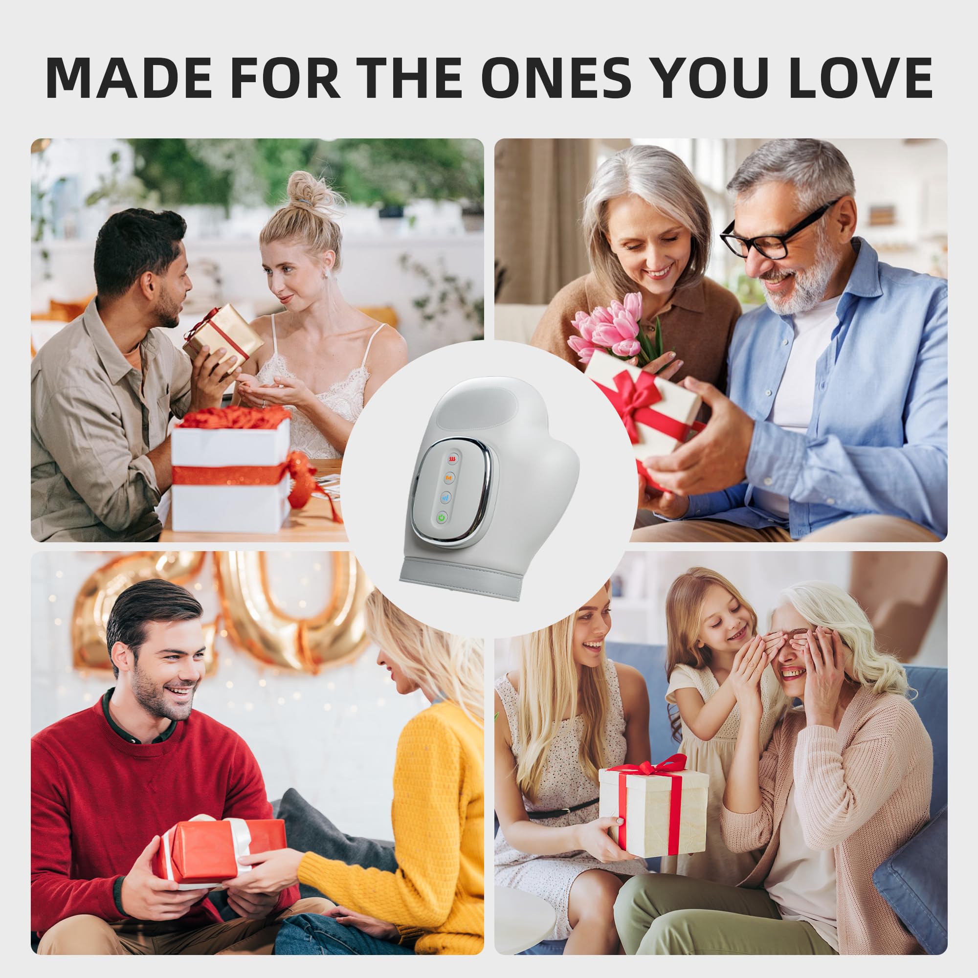 Smart Hand Massager with Heat and Compression – 3 Modes

