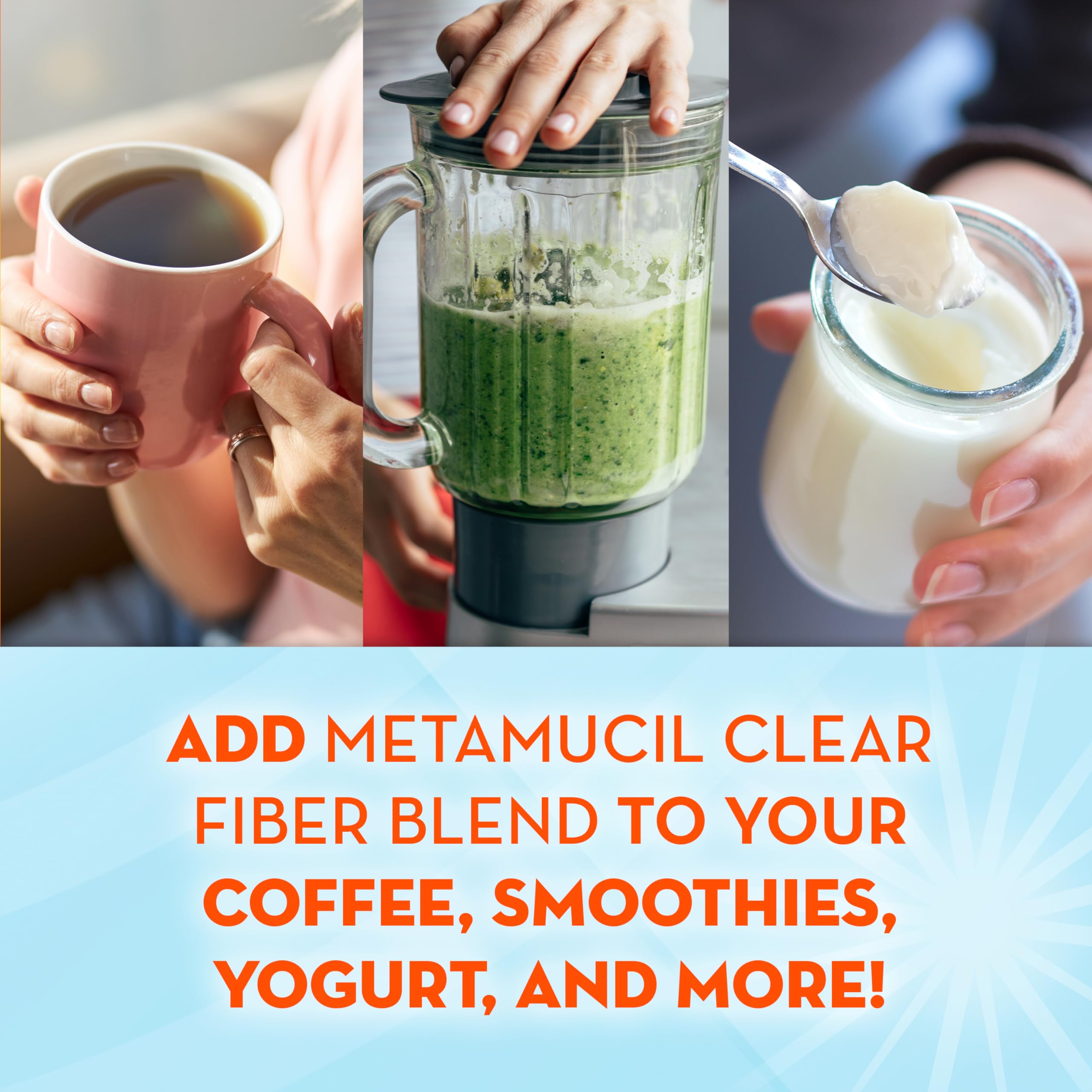 Metamucil Clear Fiber Blend Unflavored Fiber Supplement

