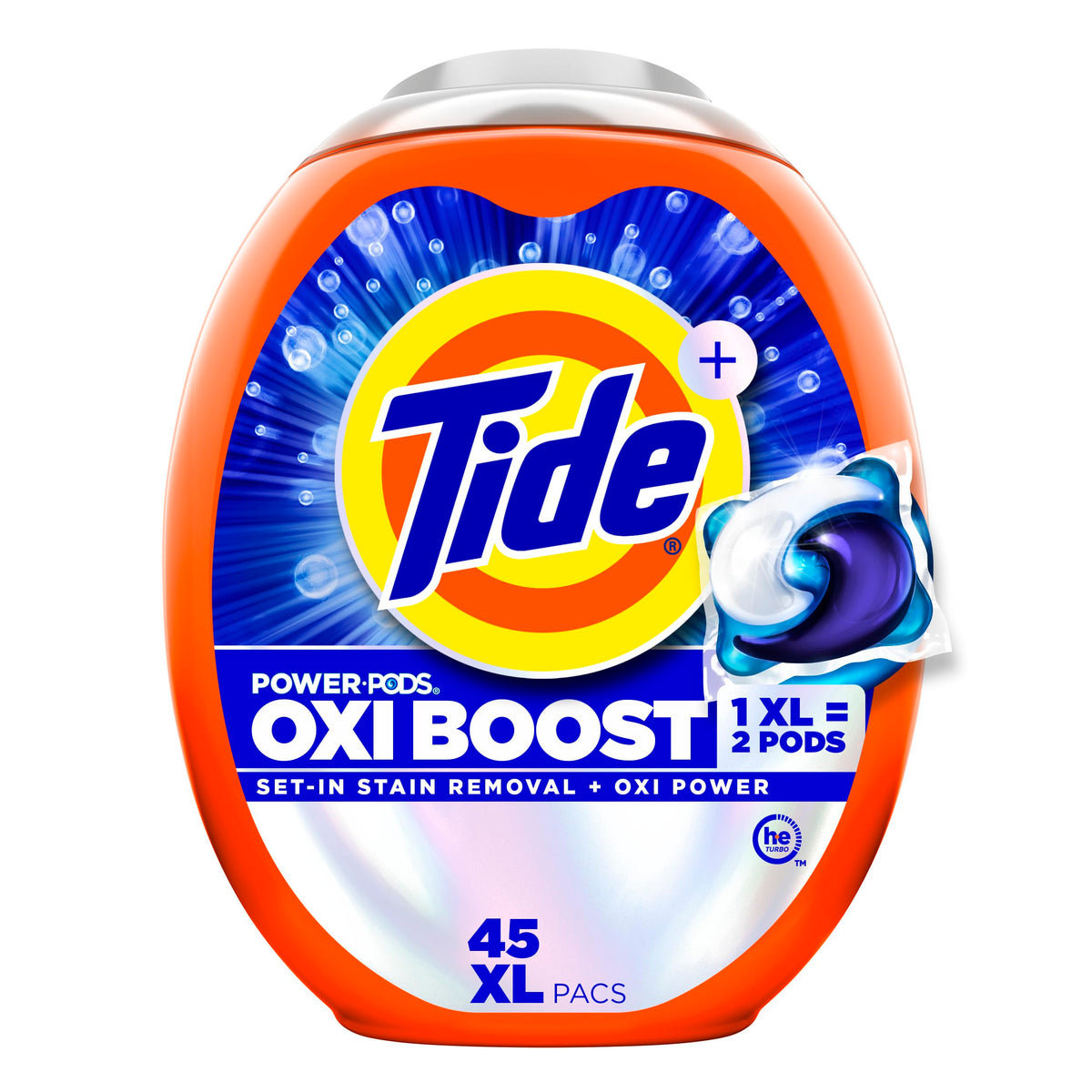 Tide Oxi Boost Power Pods Laundry Detergent Pacs for Tough Stains