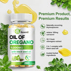 BEWORD Oil of Oregano with Black Seed Oil Immune Support


