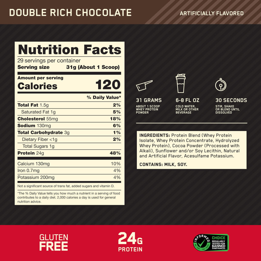 Whey Protein Powder Optimum Nutrition Gold Standard

