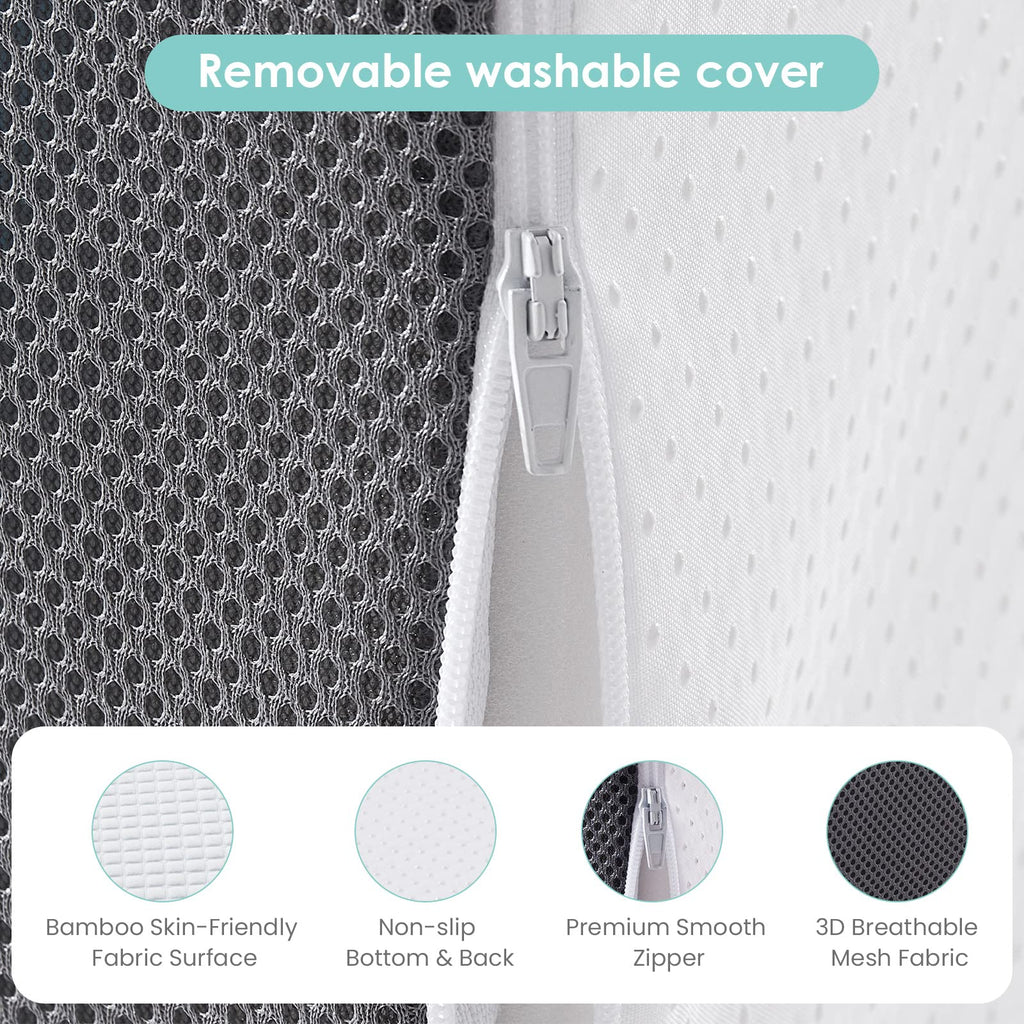 Cozymaker Bed Wedge Pillow | Ergonomic Memory Foam

