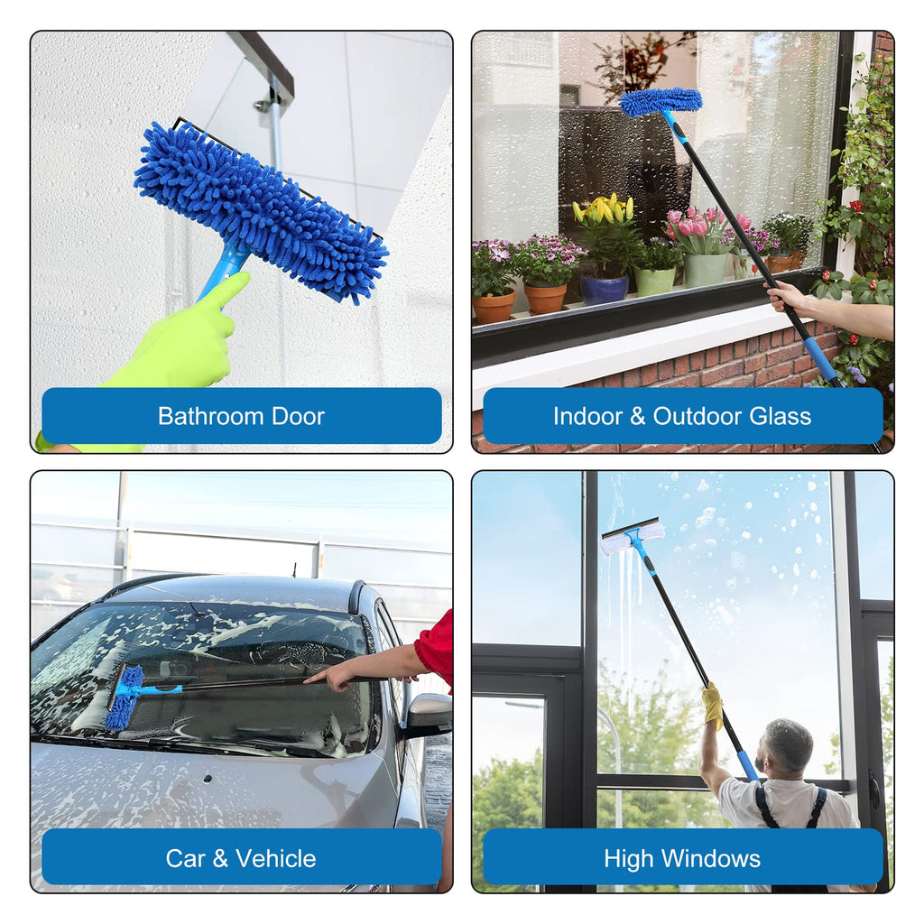 VITEVER Window Squeegee Kit with Interchangeable Components

