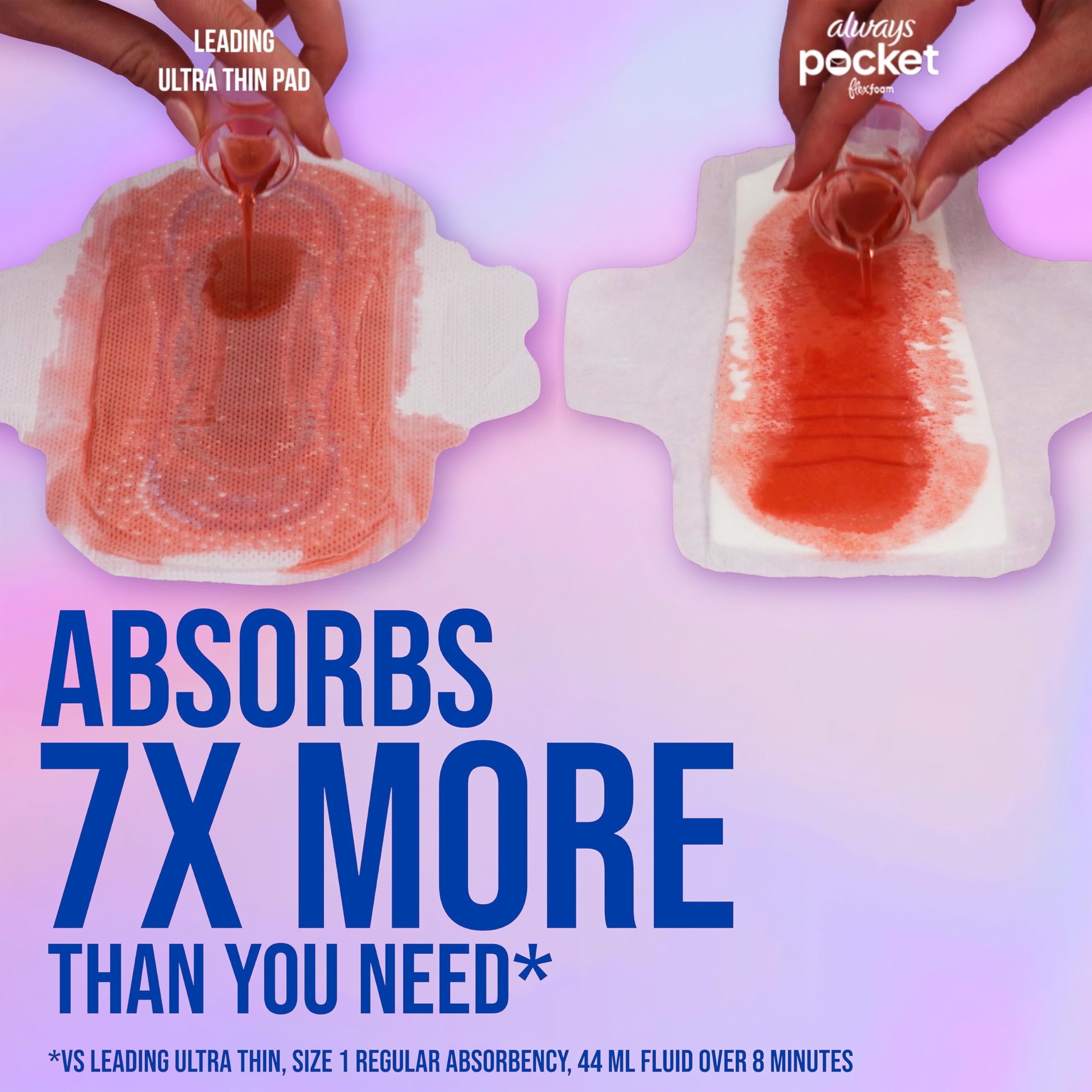Always Feminine Pads Pocket FlexFoam with Wings

