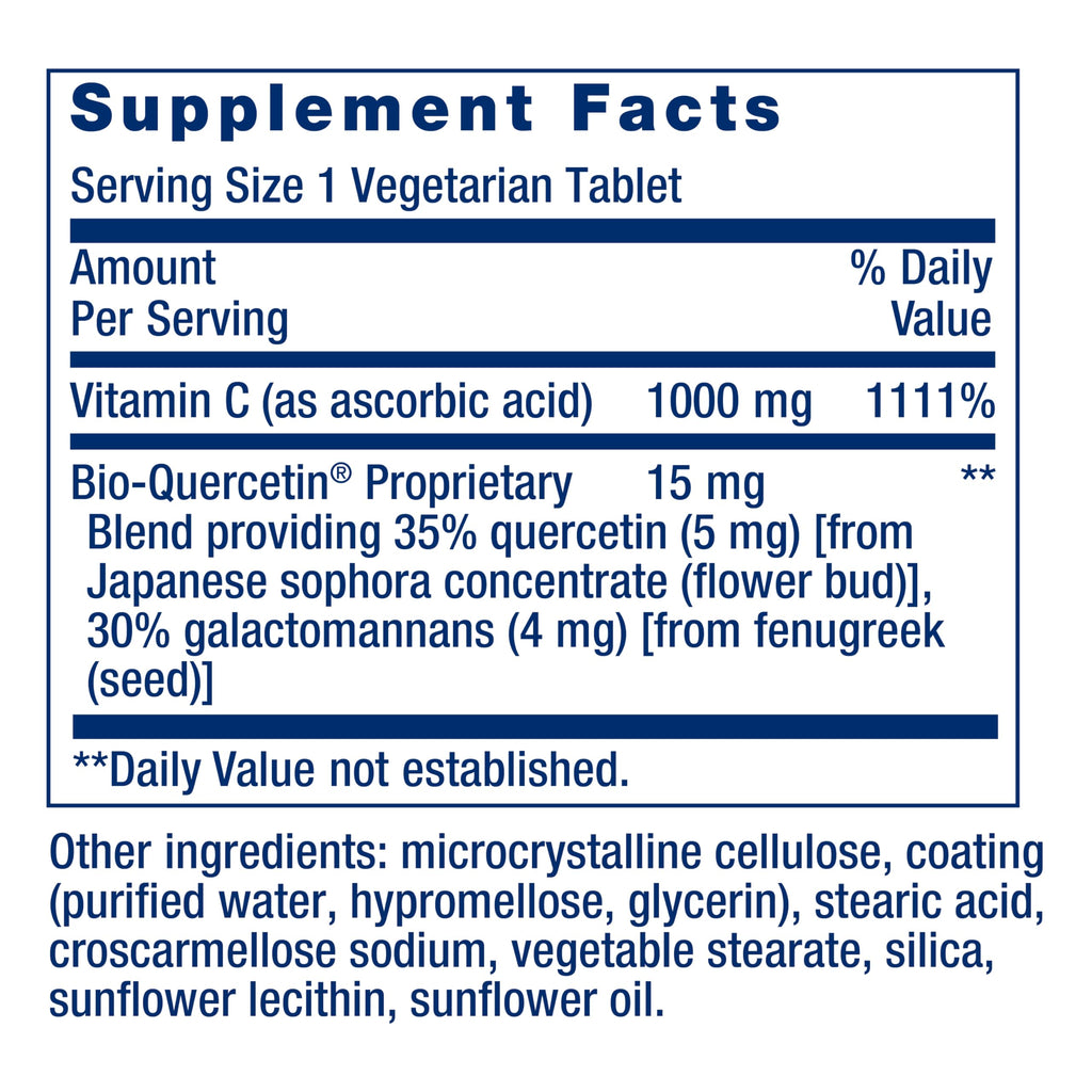 Life Extension Vitamin C and Bio-Quercetin for Immune Support

