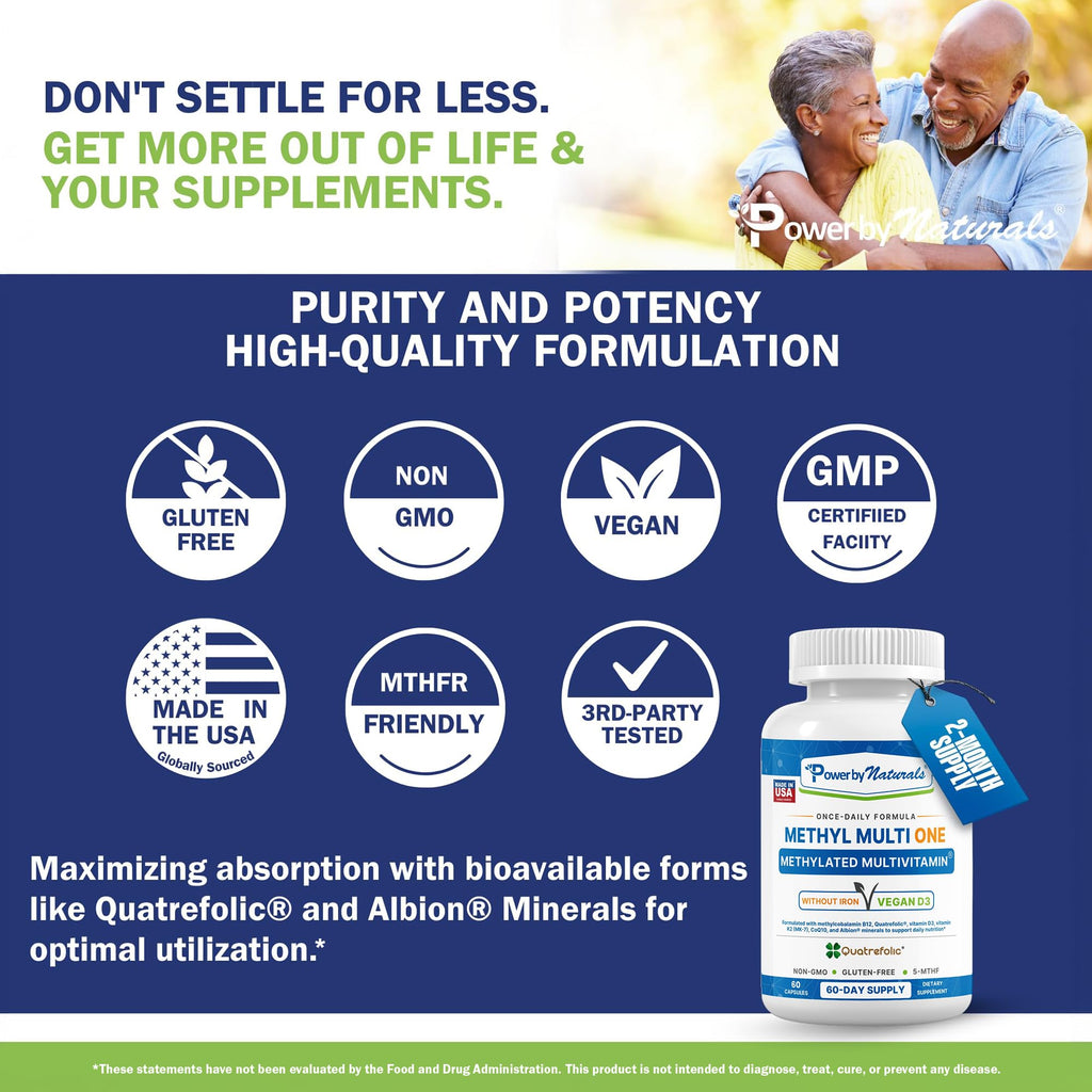 Power By Naturals Methyl Multi One Iron-Free Multi-Vitamin

