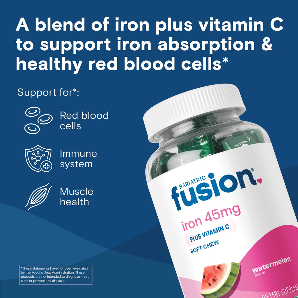 Bariatric Fusion Iron Supplement - Chewable Ferrous Fumarate

