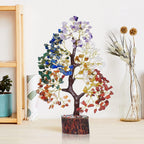 YATSKIA Crystal Tree Sculpture - Handcrafted Decor

