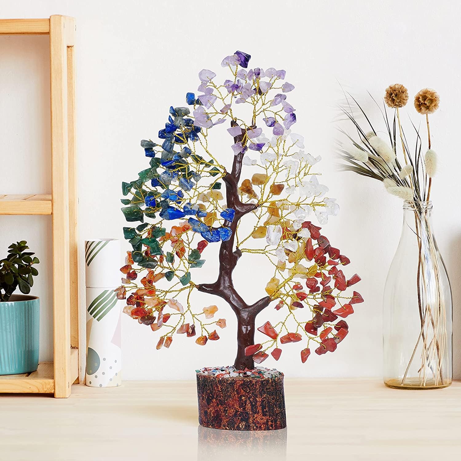 YATSKIA Crystal Tree Sculpture - Handcrafted Decor

