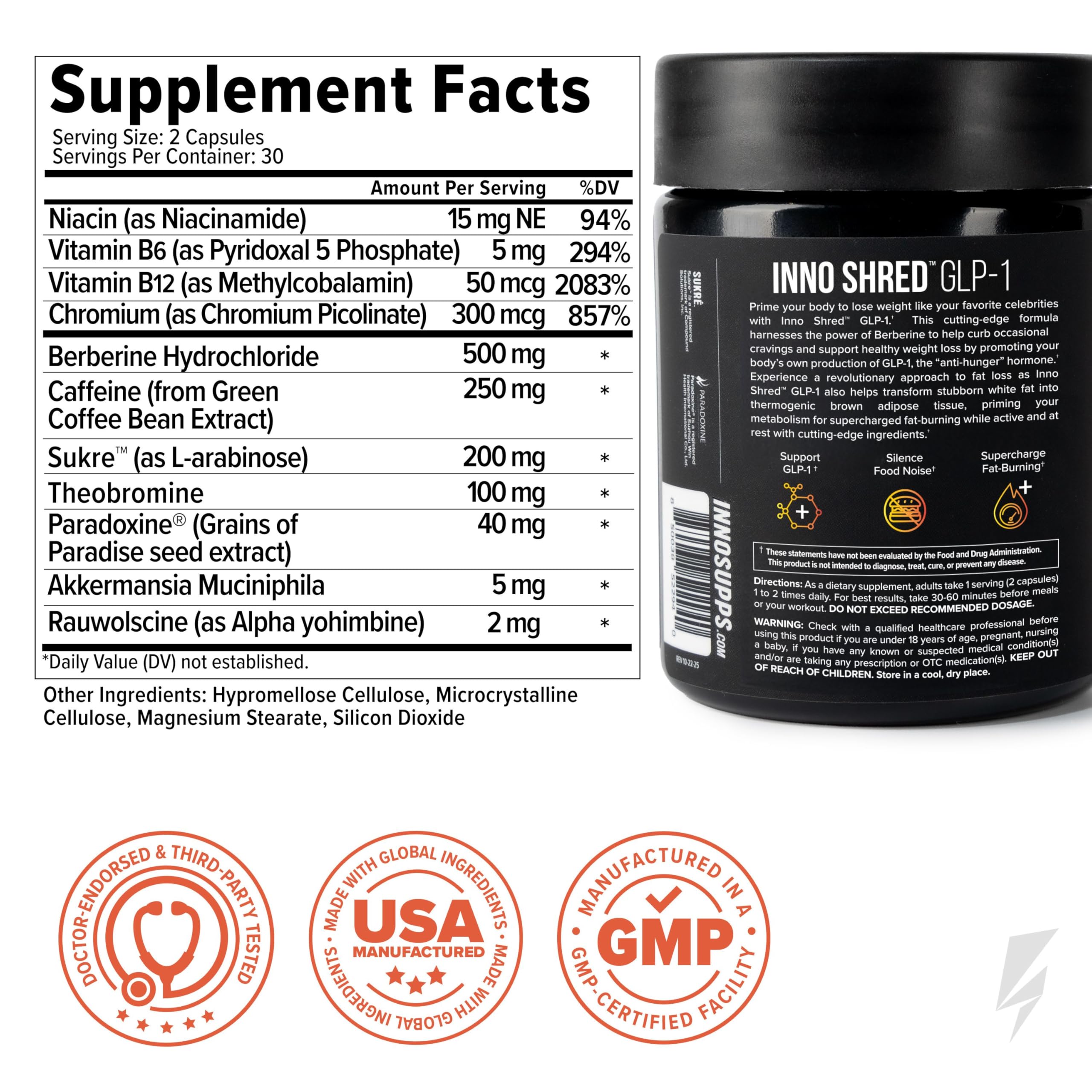 Inno Supps Inno Shred GLP-1 Thermogenic Support

