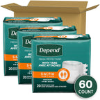 Depend Protection with Tabs Adult Diapers - Max Absorbency

