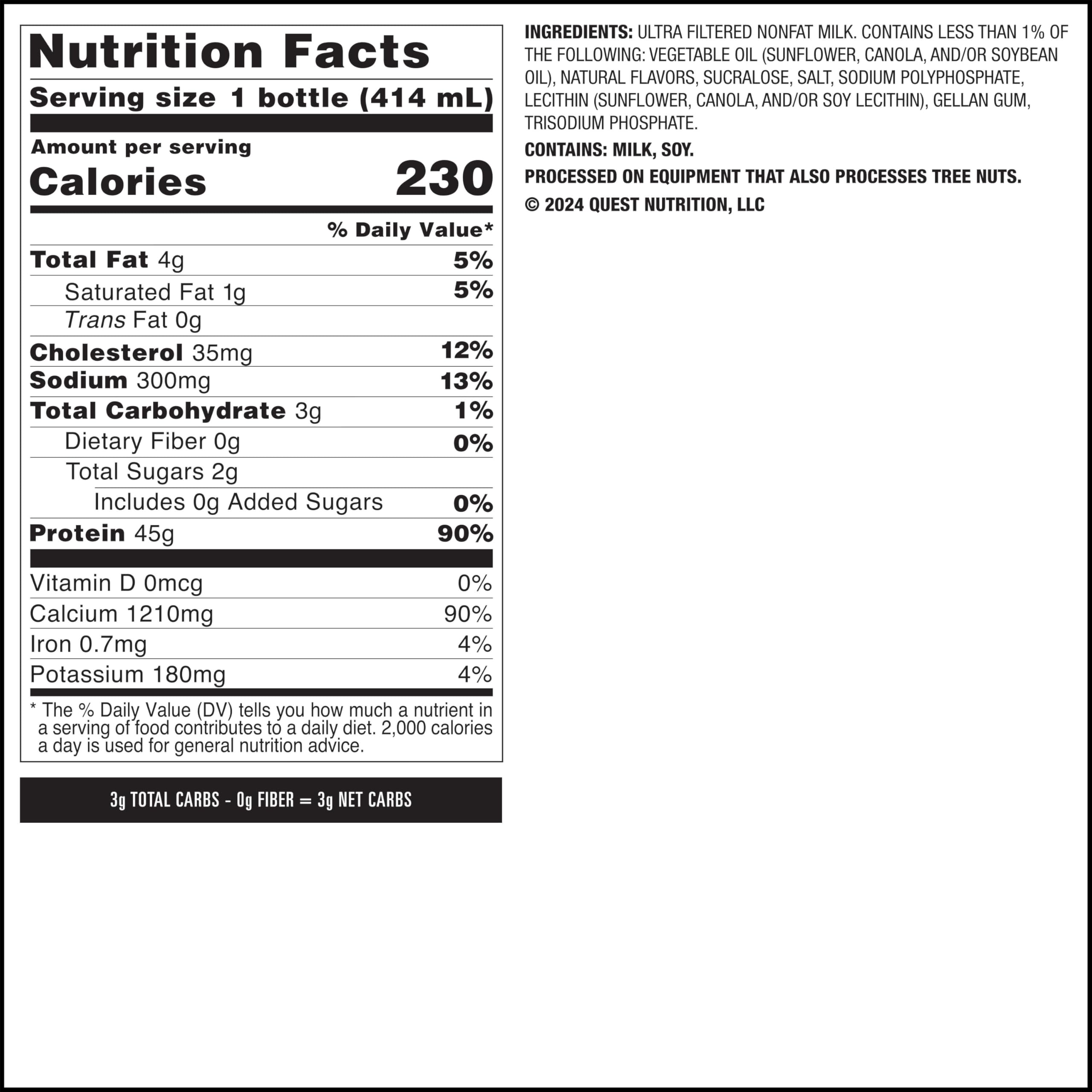 Quest Ready-to-Drink Protein Shake 45g Protein

