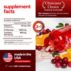 VitaUp D-Mannose & Cranberry Supplement for Women | UTI

