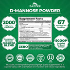 Zazzee D-Mannose Powder Plus with Probiotics & Cranberry

