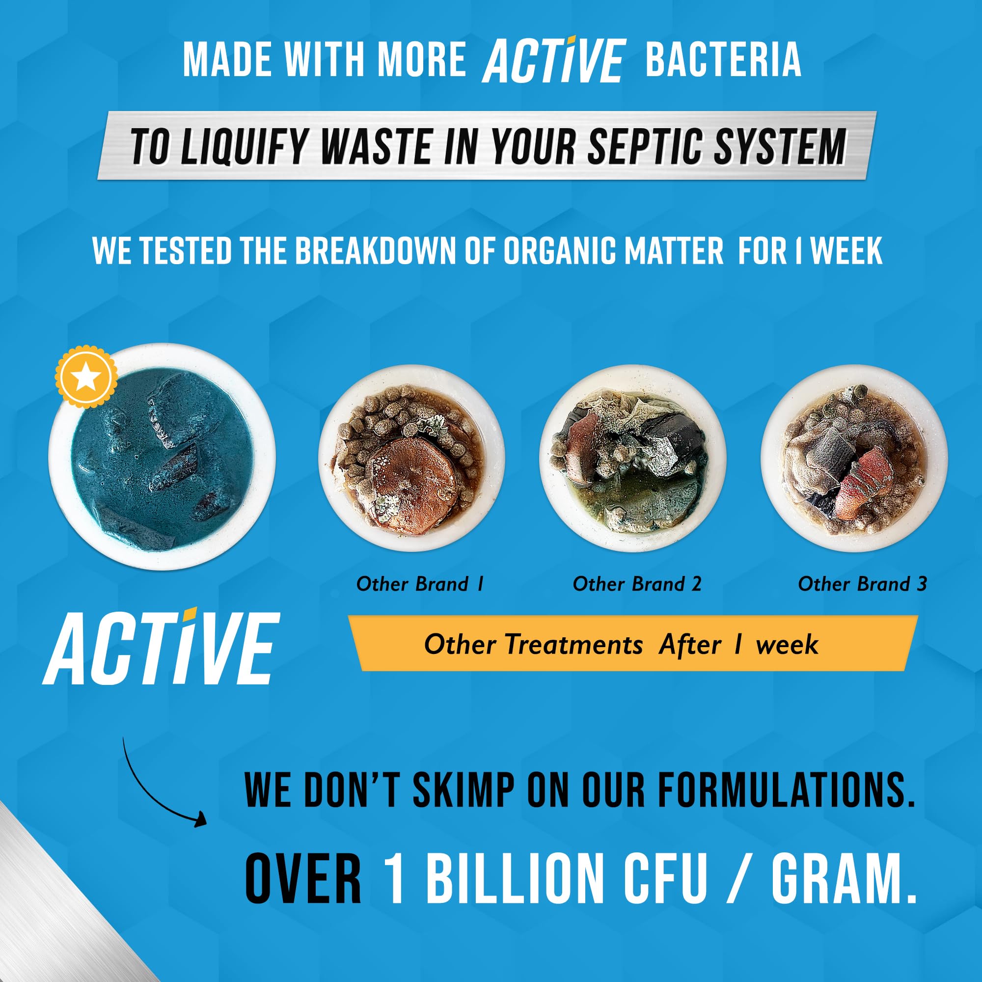 Septic Tank System Treatment Pods - Enzyme Bacteria

