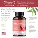 Iron Supplement for Women | Chelated Iron Bisglycinate


