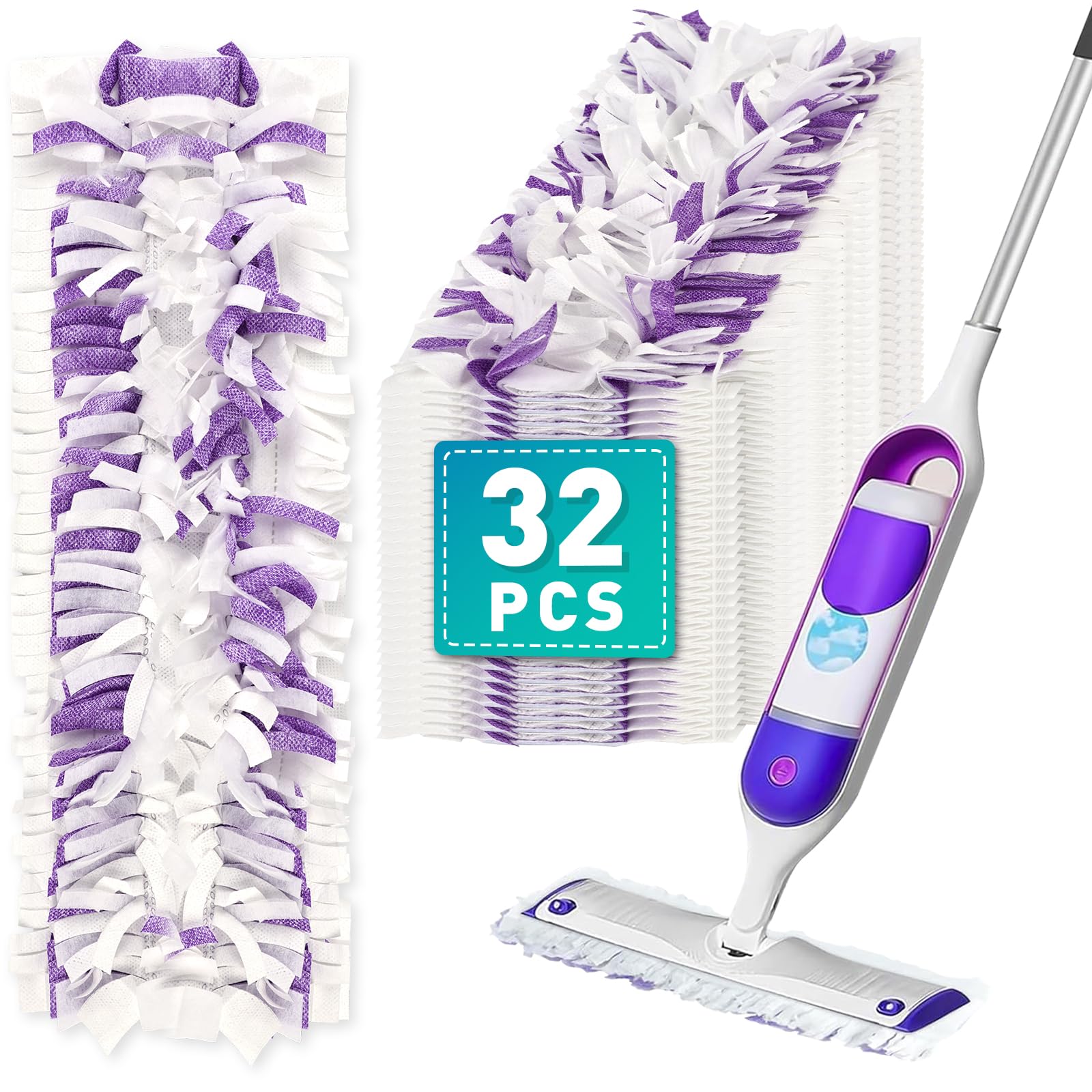 PowerMop Disposable Mop Pads for Hard Floors