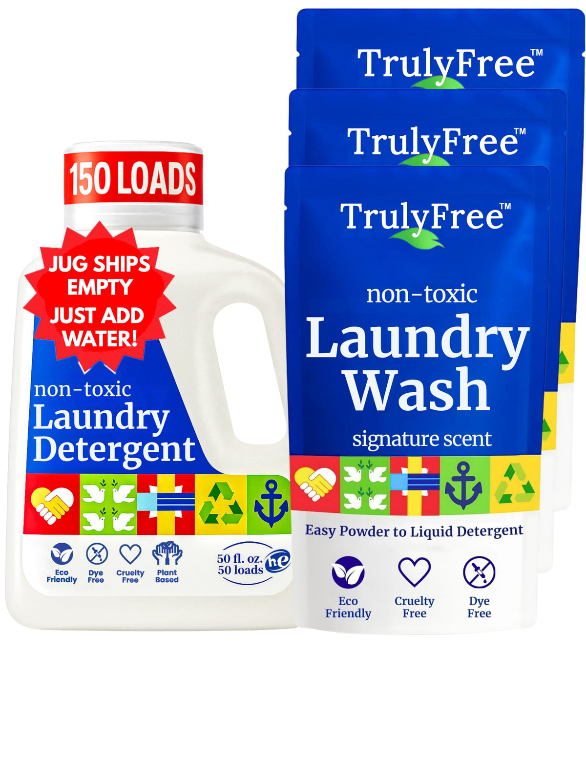 Truly Free Natural Laundry Detergent - Sensitive Skin Safe