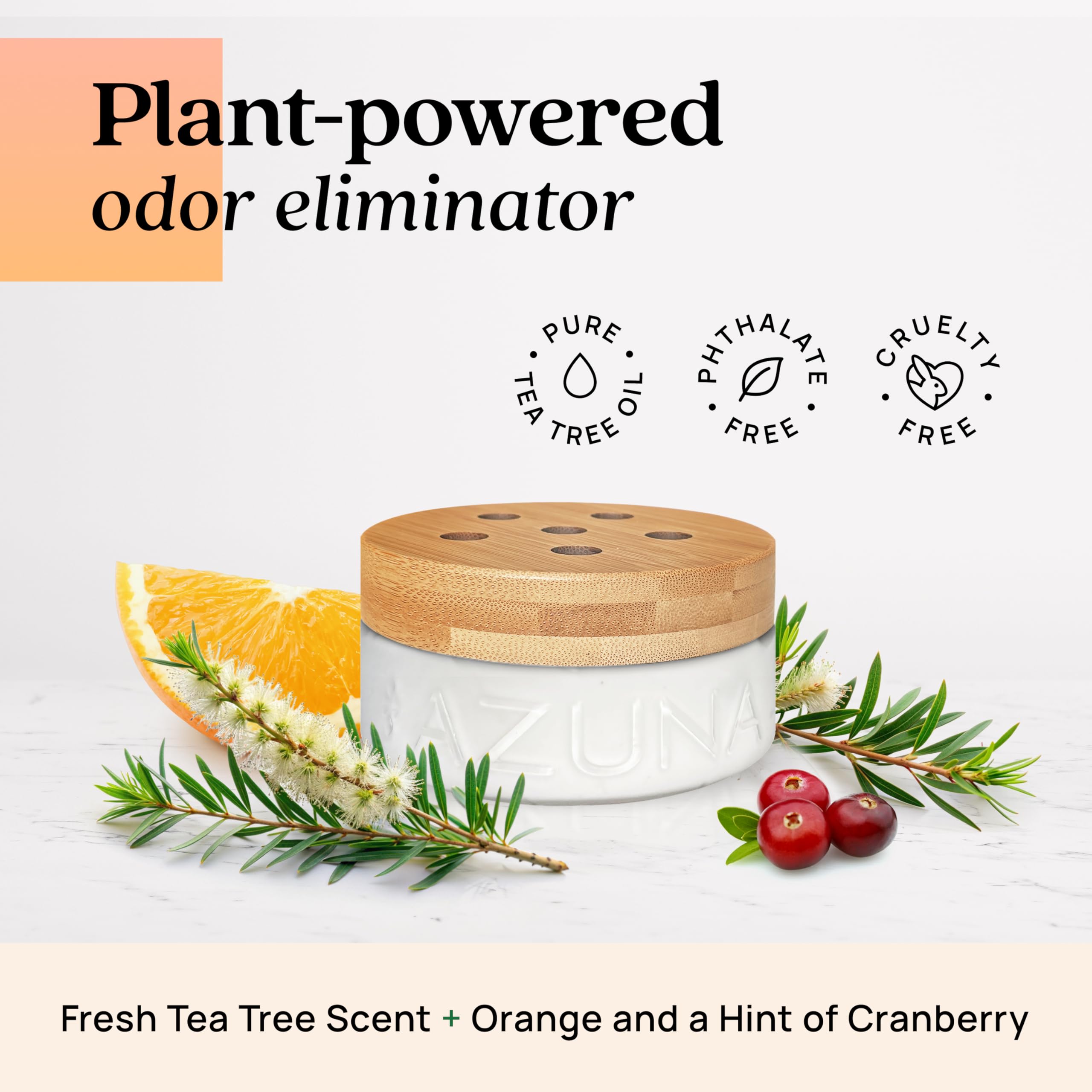 Azuna Tea Tree Oil Gel Air Freshener & Odor Eliminator

