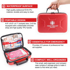 Gevoke 410-Piece Waterproof First Aid Kit | Home & Travel

