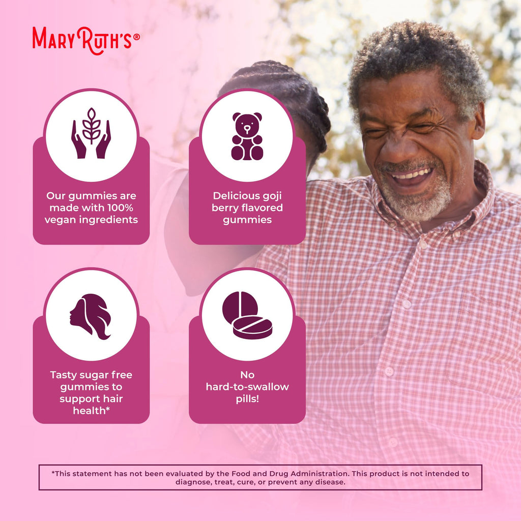 MaryRuth's Organics Biotin Gummies - Sugar Free Hair Skin Nails

