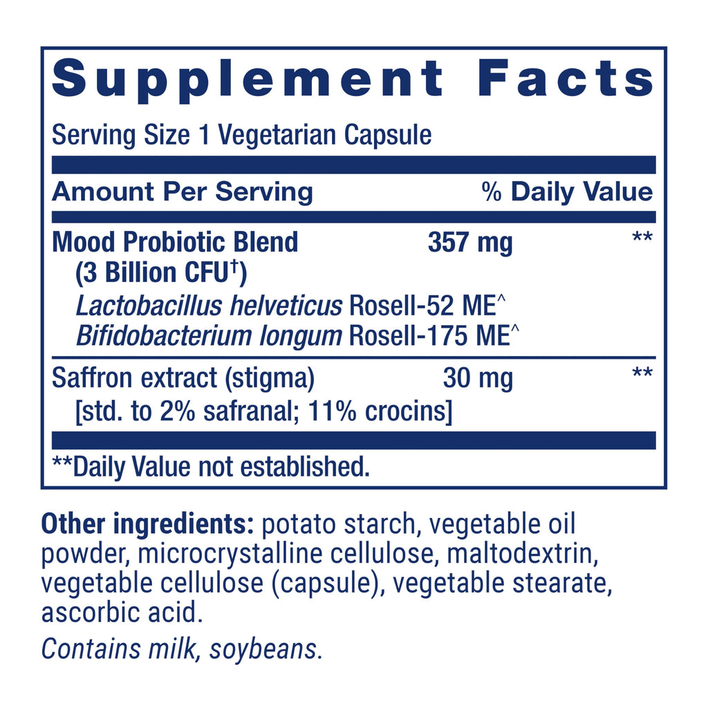 Life Extension FLORASSIST Mood Improve Probiotic Saffron

