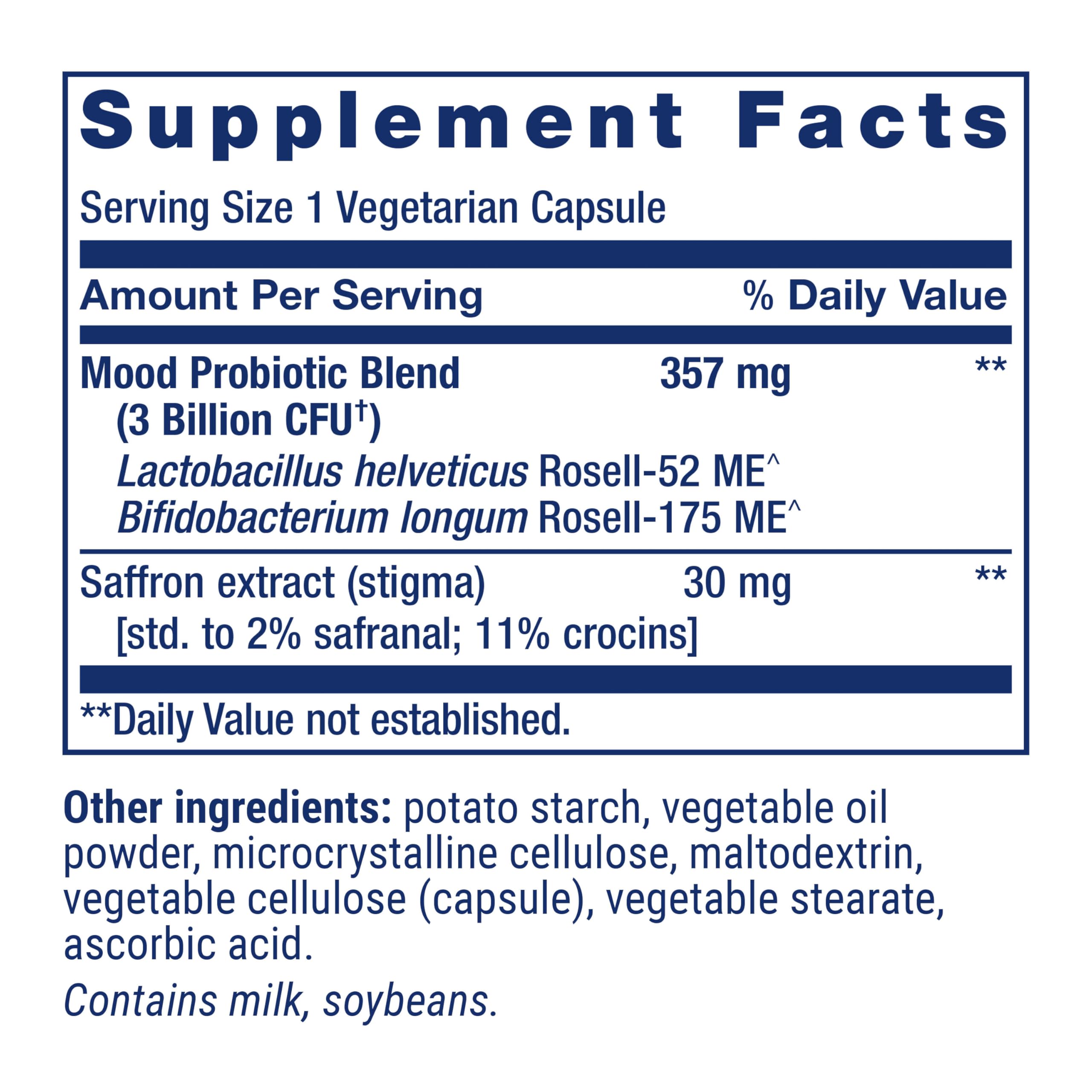 Life Extension FLORASSIST Mood Improve Probiotic Saffron

