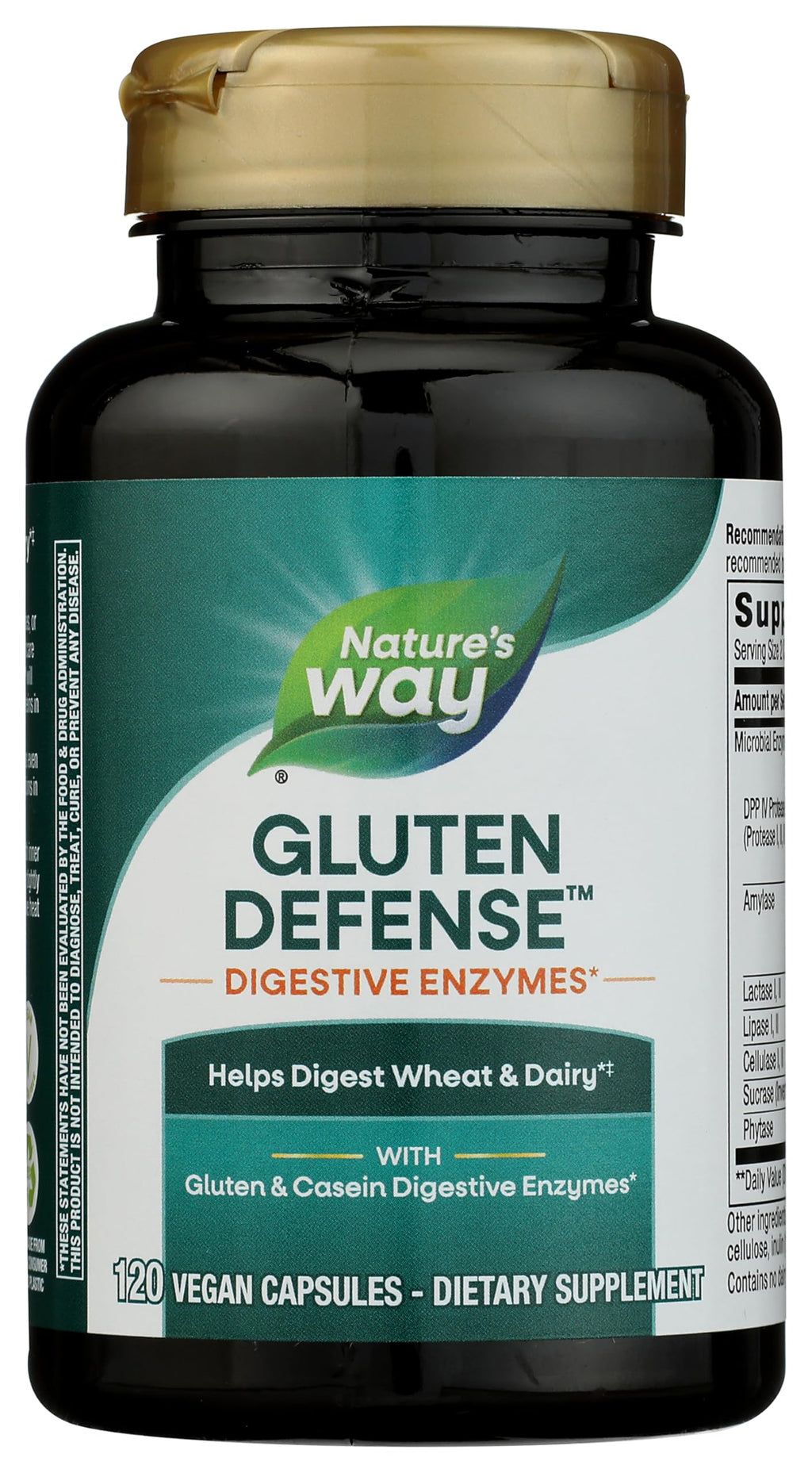 Gluten Defense Digestive Enzymes by Nature's Way

