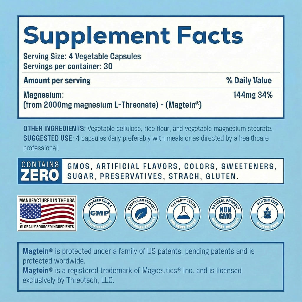 Magtein Magnesium L-Threonate Brain Support

