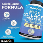 Nutrivein Multi Collagen Supplement for Joints, Hair & Skin

