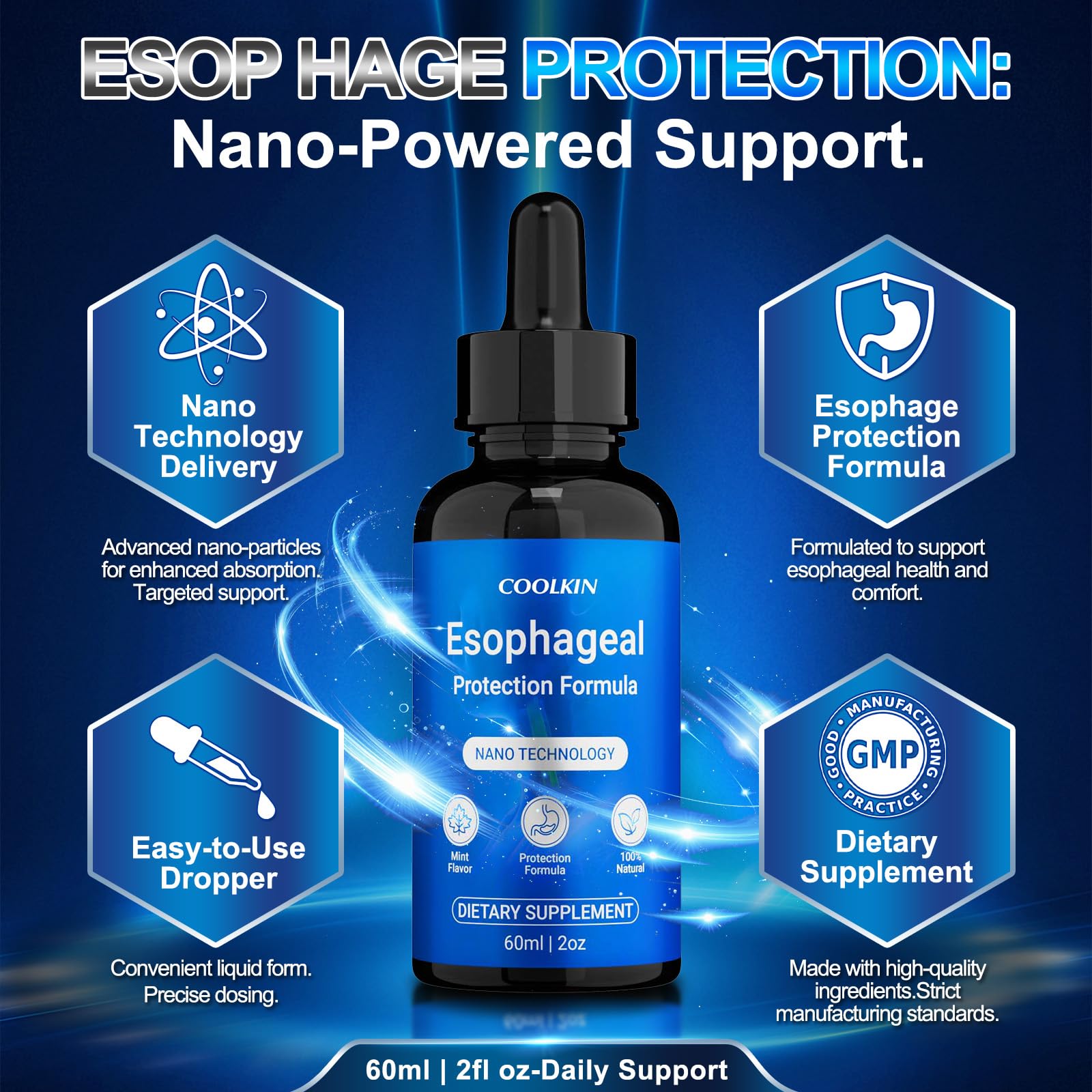 Nano Esophageal Relief Drops | Digestive Support


