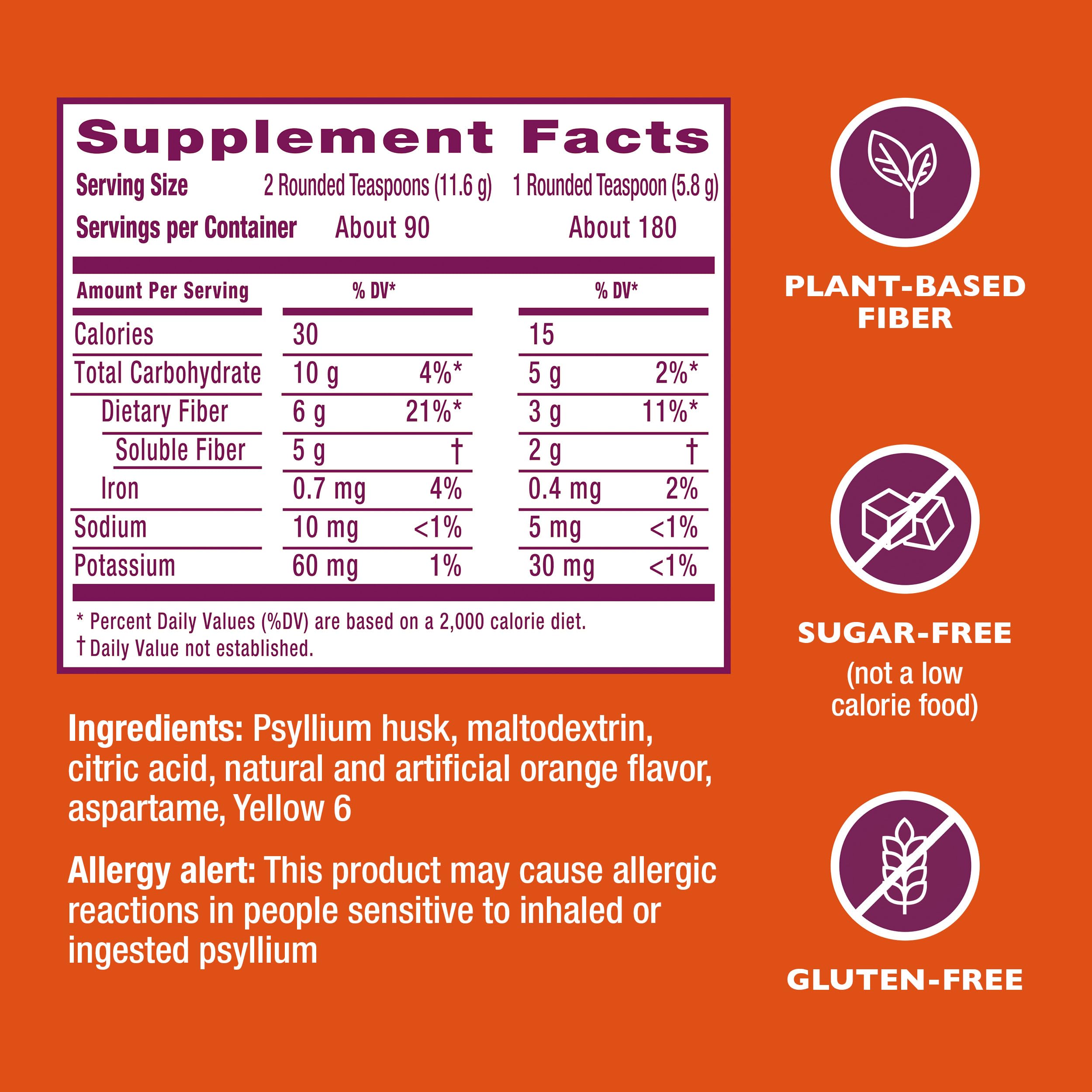 Metamucil Psyllium Husk Fiber Supplement - Digestive Health

