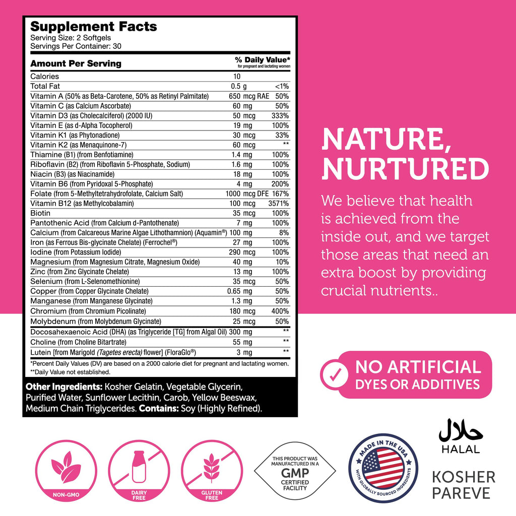 Zahler Prenatal +DHA 300 Prenatal Vitamin

