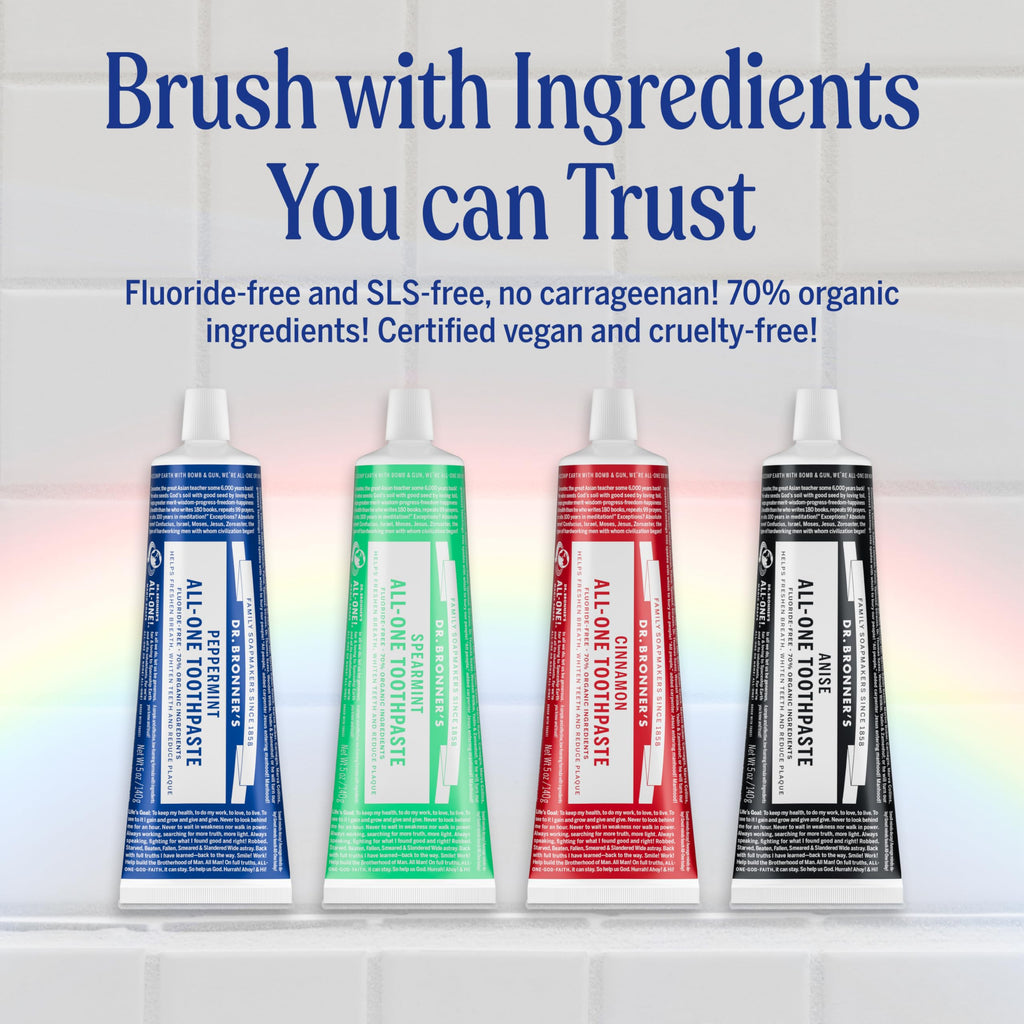Dr. Bronner’s All-One Fluoride-Free Toothpaste for Adults

