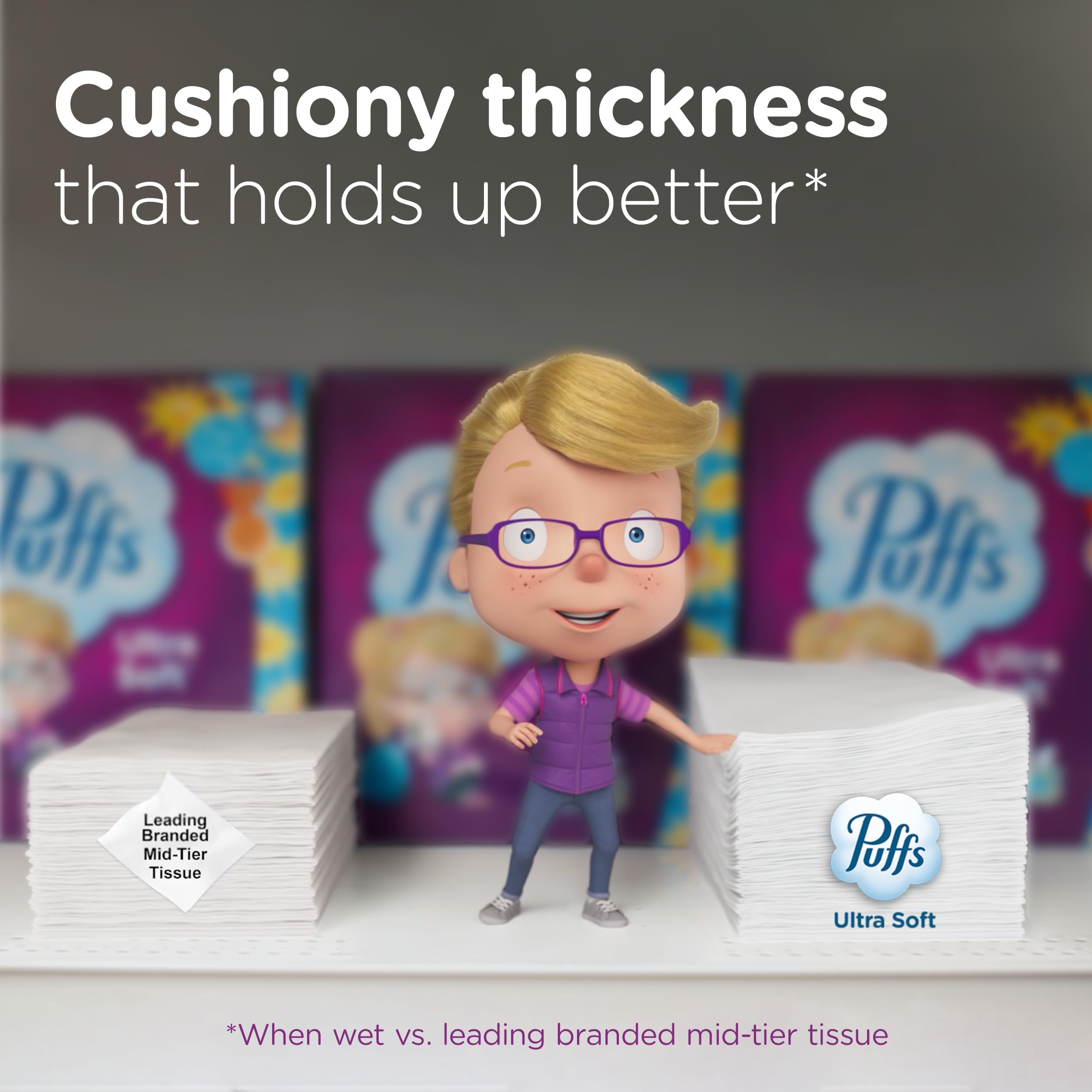 Puffs Ultra Soft Facial Tissues – Gentle Nose Comfort

