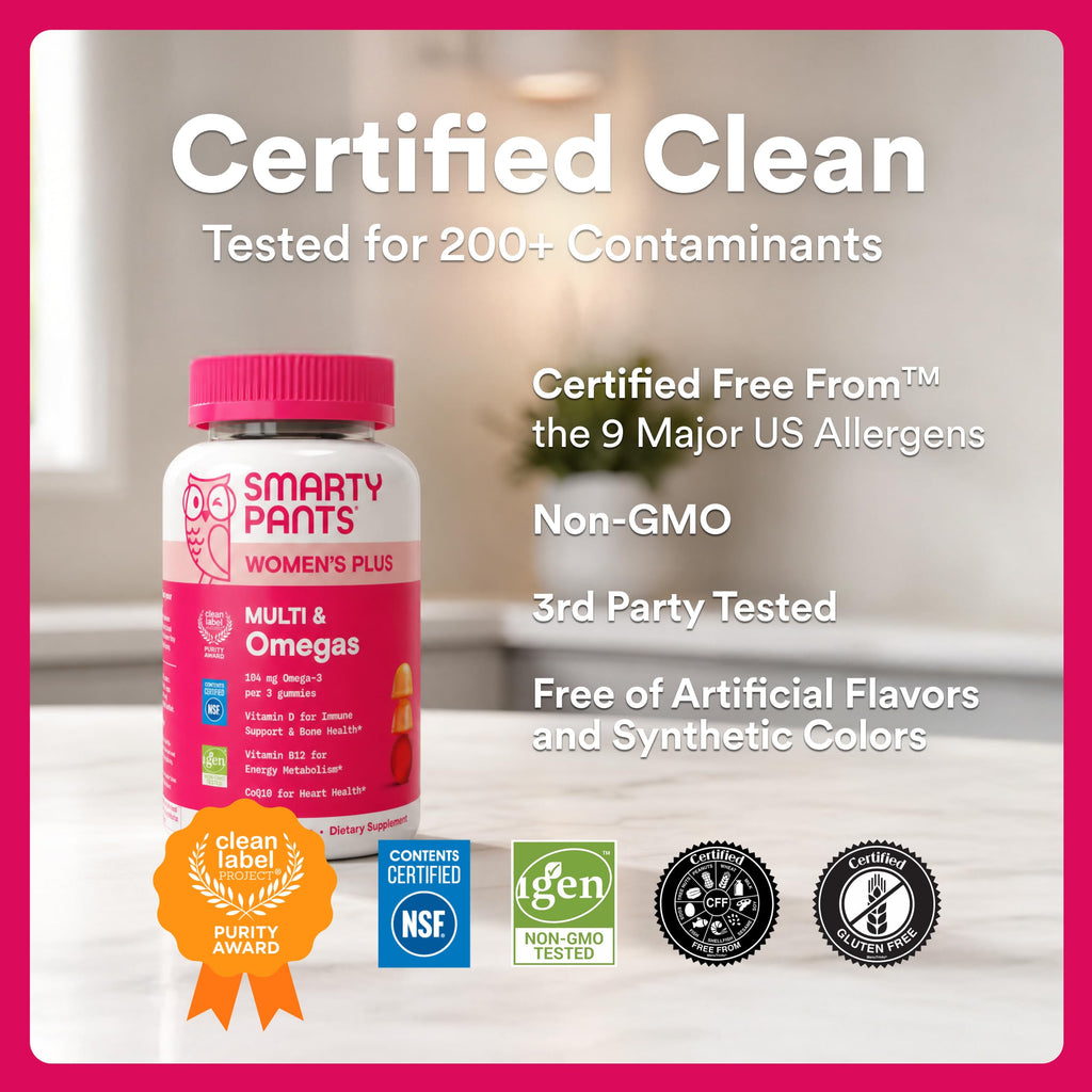 SmartyPants Women's Multivitamin Gummies | Omega-3 DHA/EPA

