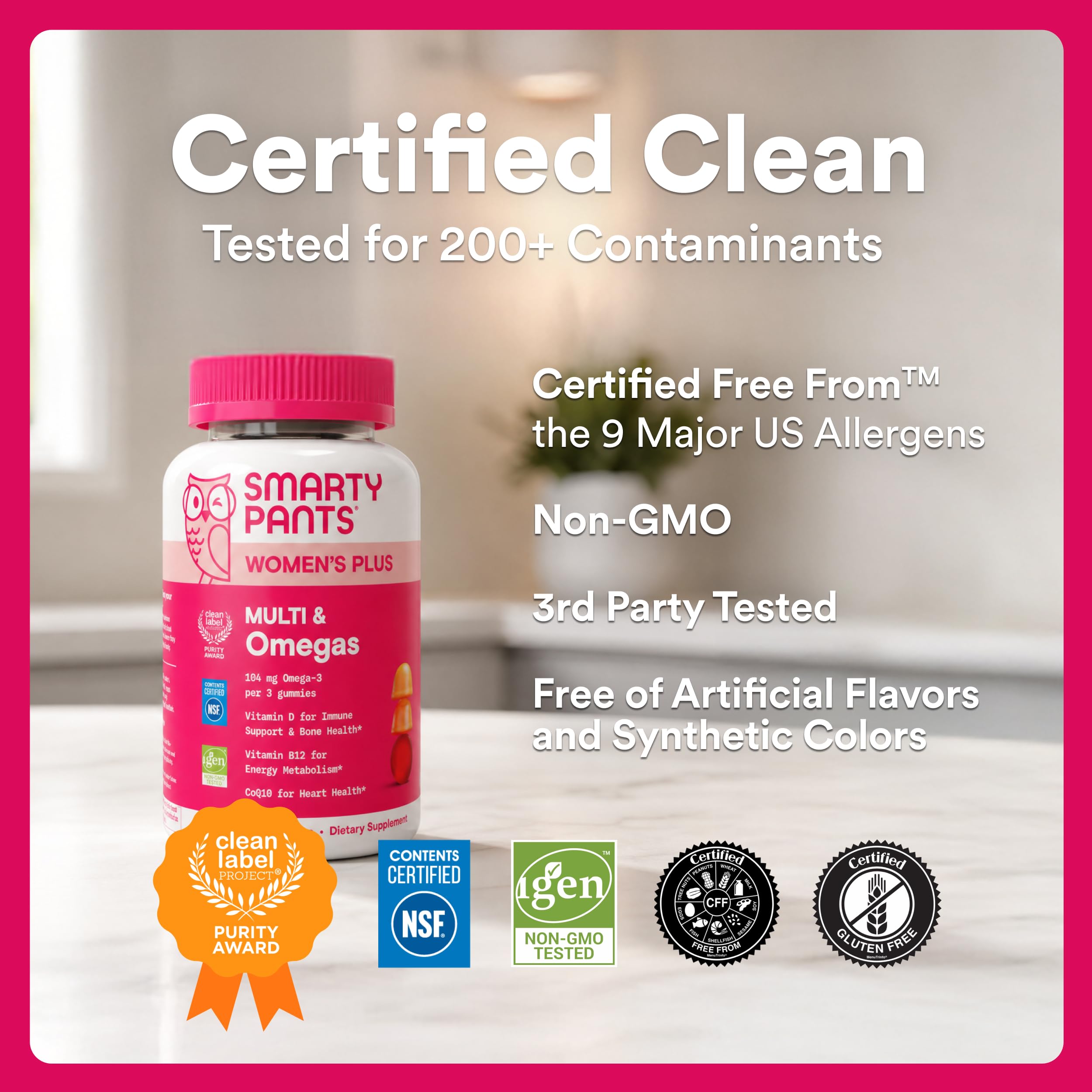 SmartyPants Women's Multivitamin Gummies | Omega-3 DHA/EPA

