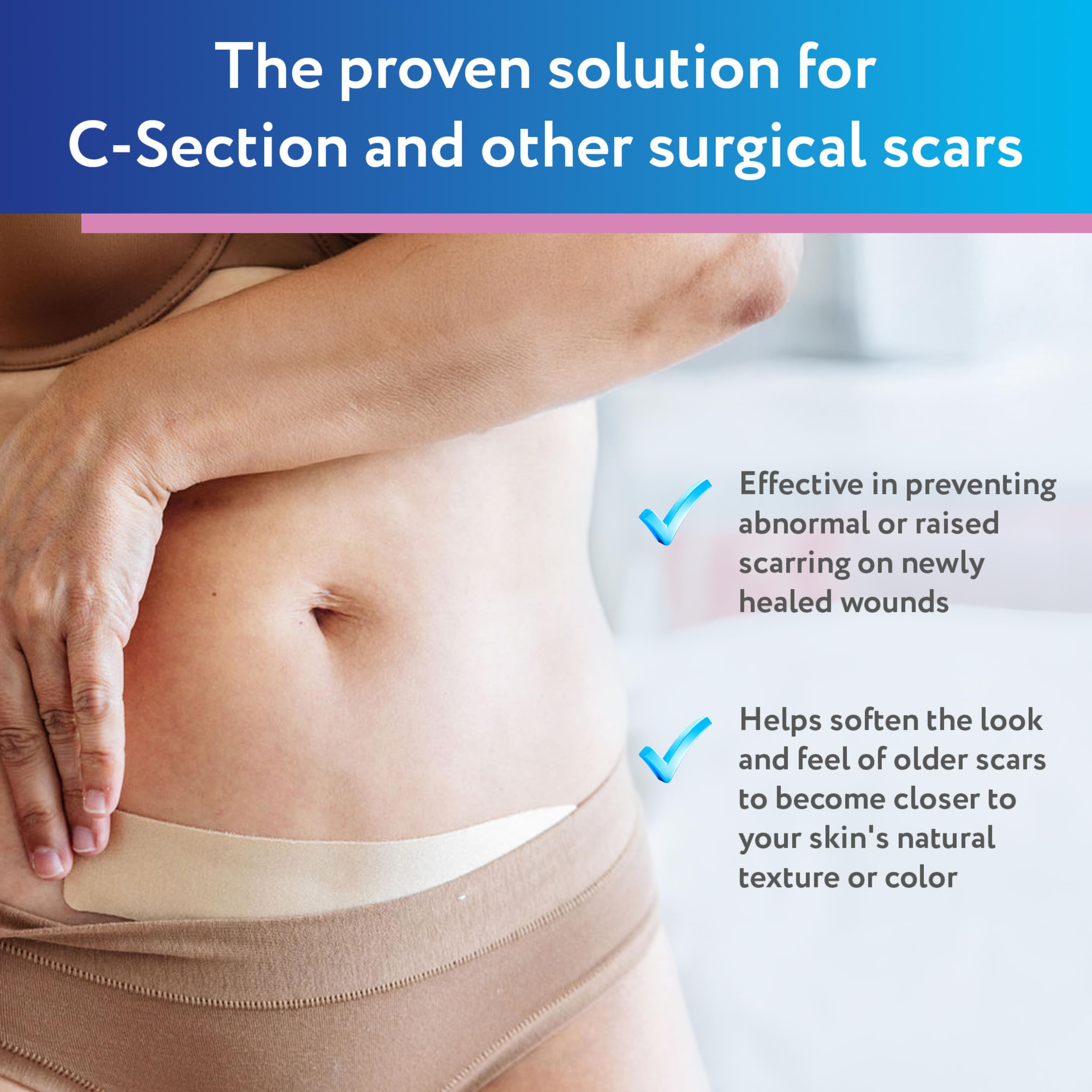 ScarAway Silicone Scar Strips - Advanced for C-Section

