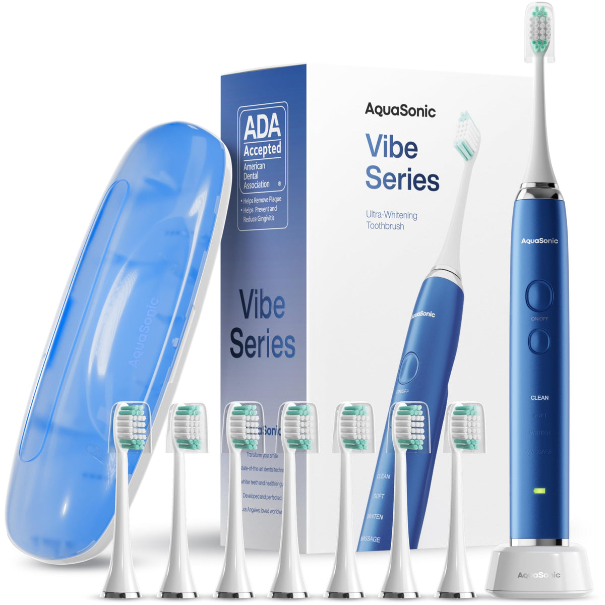Aquasonic Electric Toothbrush – Vibe Series Ultra-Whitening