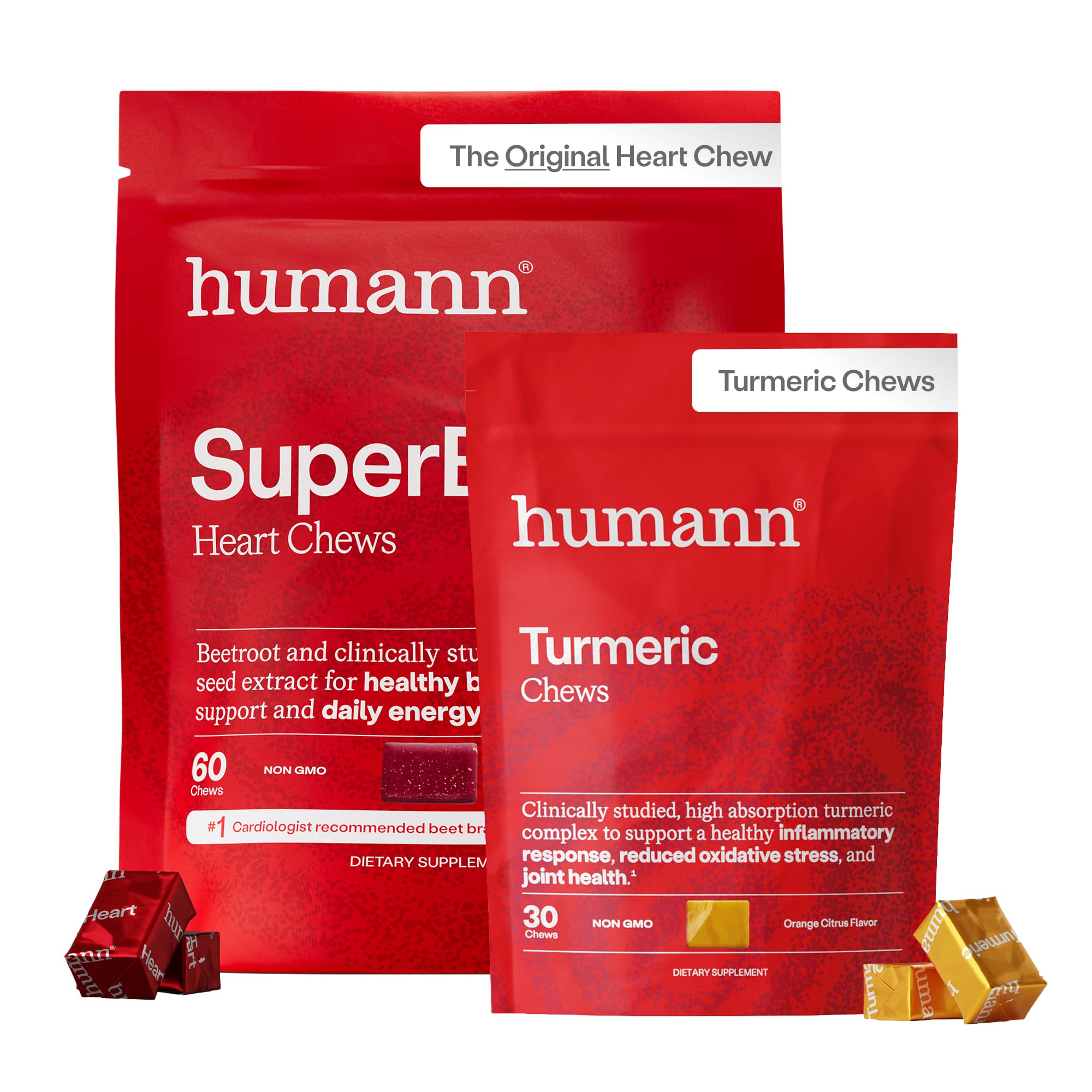 HumanN Turmeric Chews - Clinically Studied High Absorption Curcumin for Joint Health